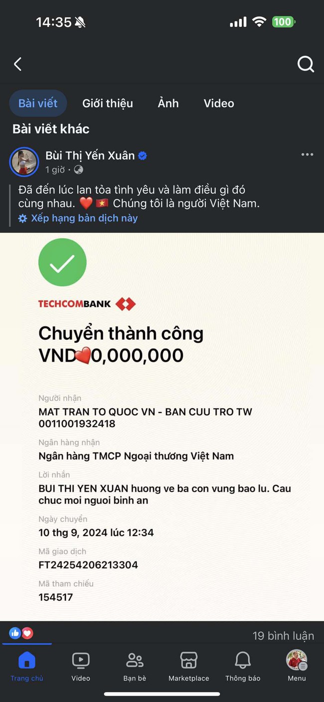 Sao bóng đá Việt Nam ủng hộ cá nhân, kêu gọi chung tay, chia sẻ với đồng bào chịu ảnh hưởng của bão lũ - Ảnh 3.