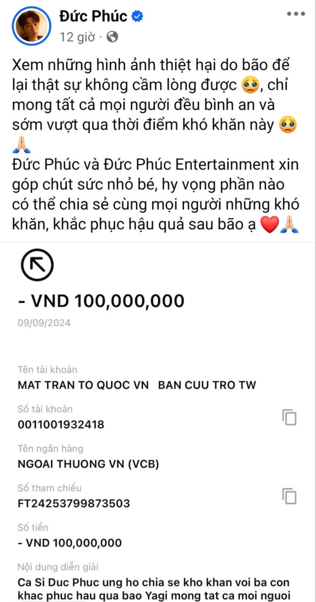 Hà Hồ, Quỳnh Lương và nhiều nghệ sĩ Việt góp tiền, nơi ở hỗ trợ đồng bào bị ảnh hưởng bởi siêu bão Yagi - Ảnh 4.