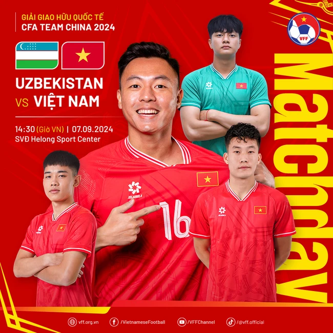 TRỰC TIẾP bóng đá U22 Việt Nam vs U22 Uzbekistan (14h30 hôm nay), giao hữu quốc tế: Mưa bão có thể hoãn - Ảnh 1.