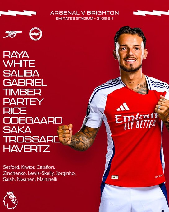 TRỰC TIẾP bóng đá Arsenal vs Brighton (18h30 hôm nay): Saka và Havertz đá chính - Ảnh 4.