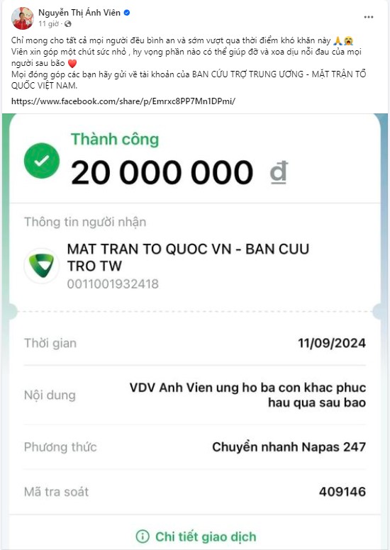 Trần Thị Thanh Thúy, Ánh Viên và hoa khôi bóng chuyền được cộng đồng mạng khen ngợi vì hành động cao đẹp với đồng bào bị lũ lụt - Ảnh 2.